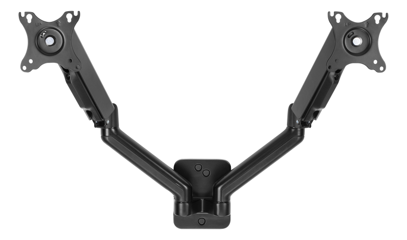 DELTACO Office, Dual wall, gas spring, 17"-32", 2-9kg, 75x75-100x100