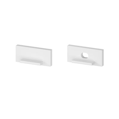 Ändlock till vattentålig aluminiumprofil för LED-list - 2 st