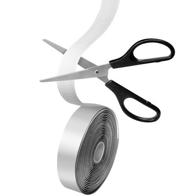 Kardborreband dubbelsidig 25mm 5 meter Vit