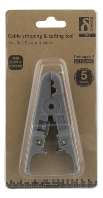 DELTACO Universell kabelskalare, klippfunktion, grå