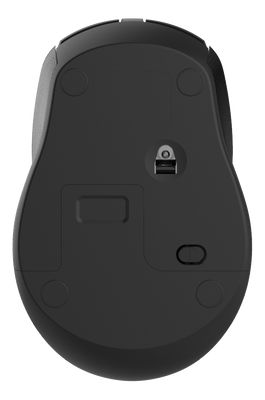 DELTACO Wireless office silent mouse, USB receiver, rubber coated