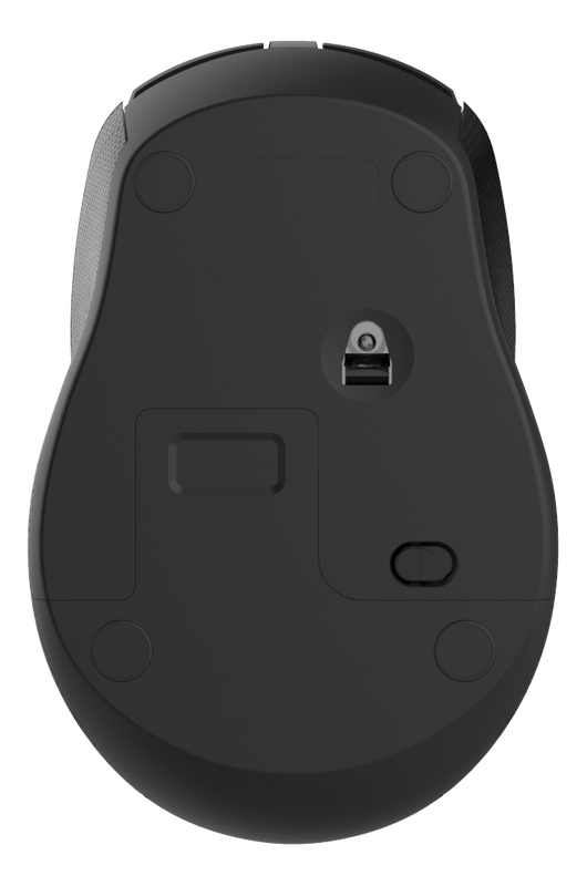 DELTACO Wireless office silent mouse, USB receiver, rubber coated