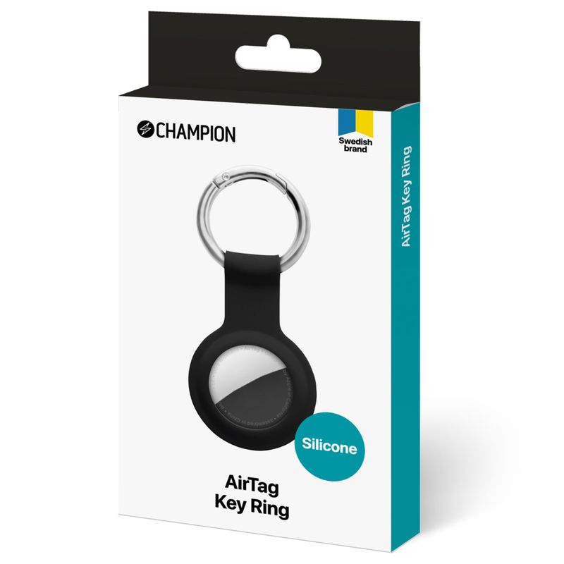 AirTag Cover Silikon Svart
