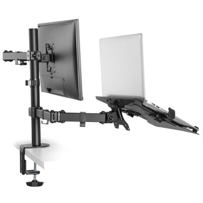 Monitorarm 13-32" med laptopfäste 10-15,6"