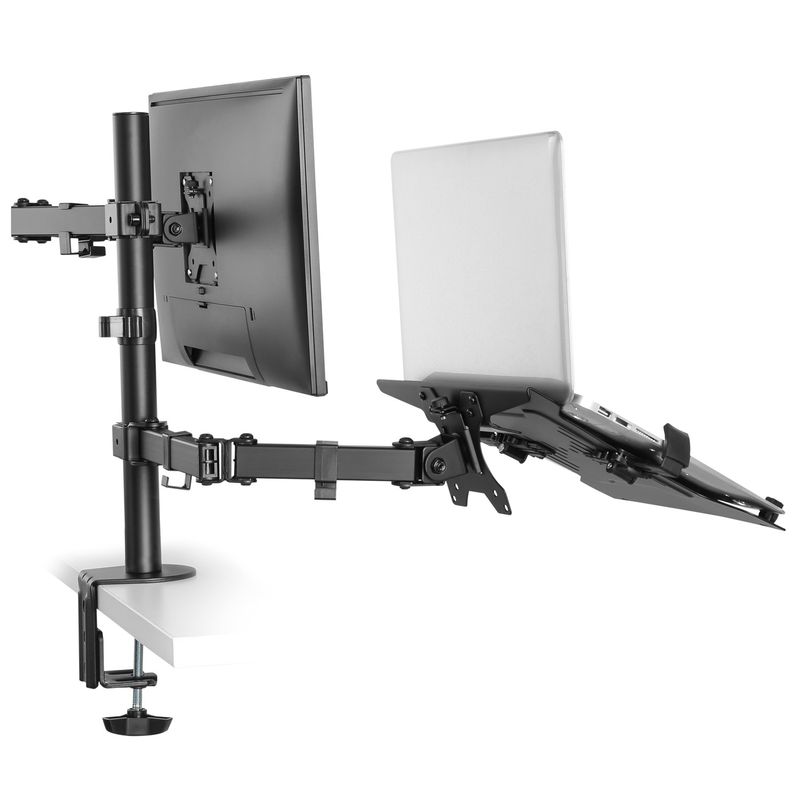 Monitorarm 13-32" med laptopfäste 10-15,6"