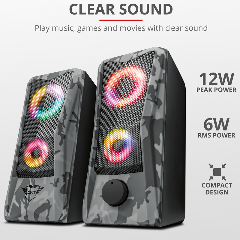 GXT 606 Javv RGB 2.0 Gaming Speakers