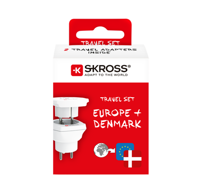 El-Adapter Combo Danmark & Europa