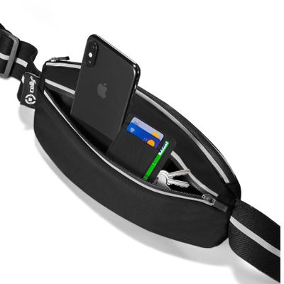 Sportbälte/telefonficka max 6,9" Svart