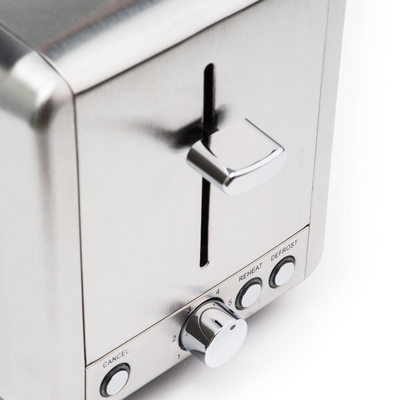 Toaster 2 slices Stainless steel