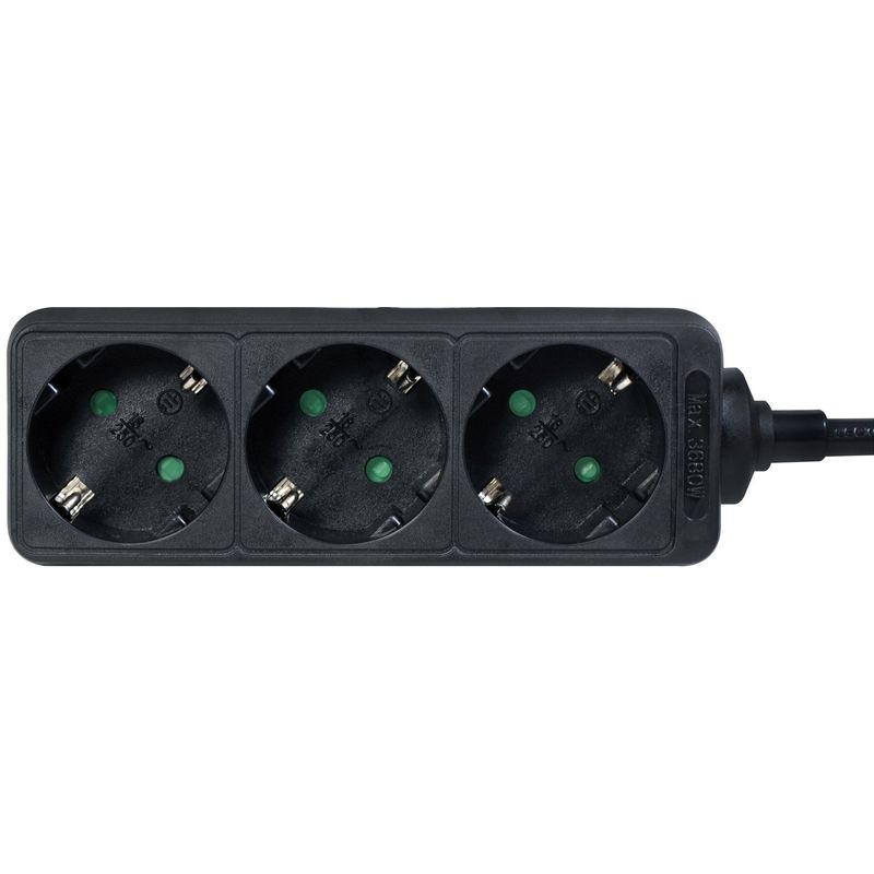 Grenuttag Jordat 3vägs 1,5m Svart