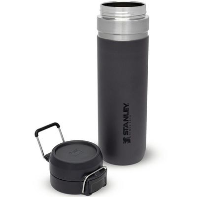 The Quick Flip Water Bottle 0.7L Charcoal