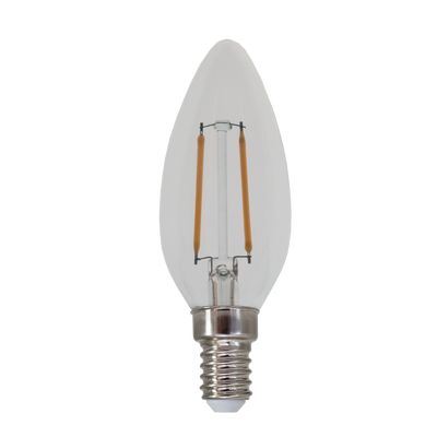 LED lampa Filament E14, C35, 2,2W, 250 lm