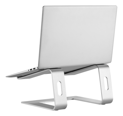 DELTACO Office, High-rise laptop riser, 5kg, aluminum.