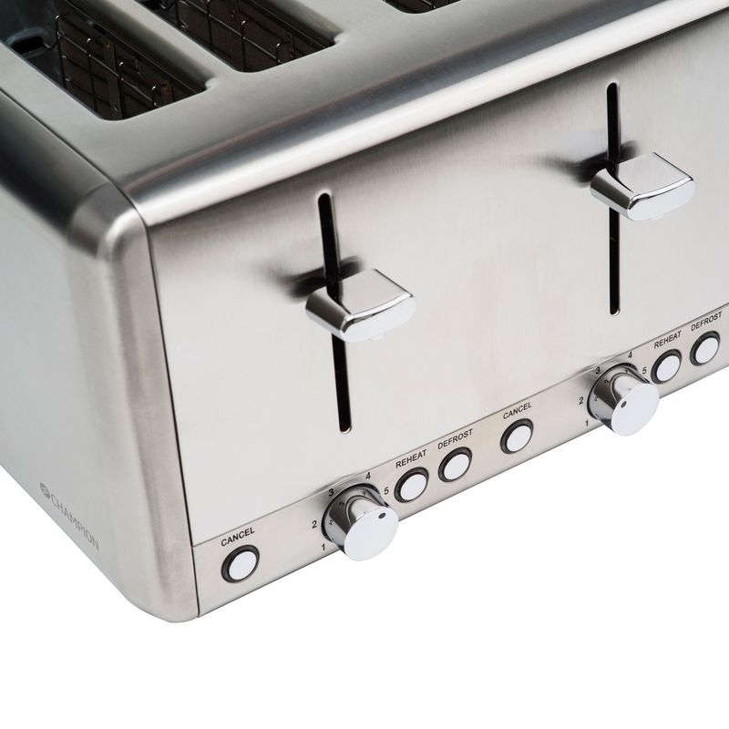 Toaster 4 slices Stainless Steel