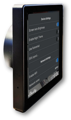Shelly Wall Display + Smart Humidity & Temperature Sensor