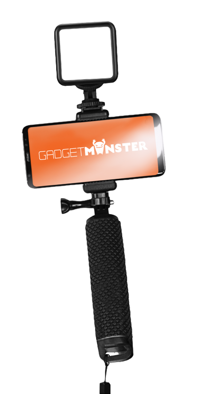 Vlogg-hållare med LED-belysning