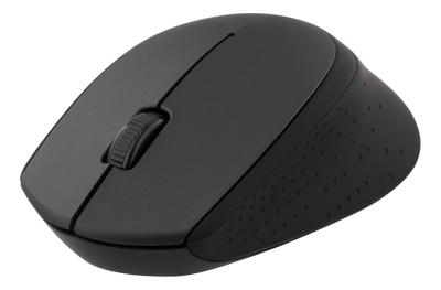 DELTACO trådlös optisk mus 2,4GHz, 3 knappar med scroll, 1200 DPI, grå