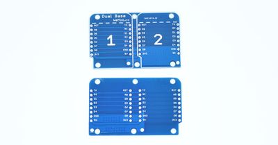 Dual Base for WeMos D1 Mini V2.0.0