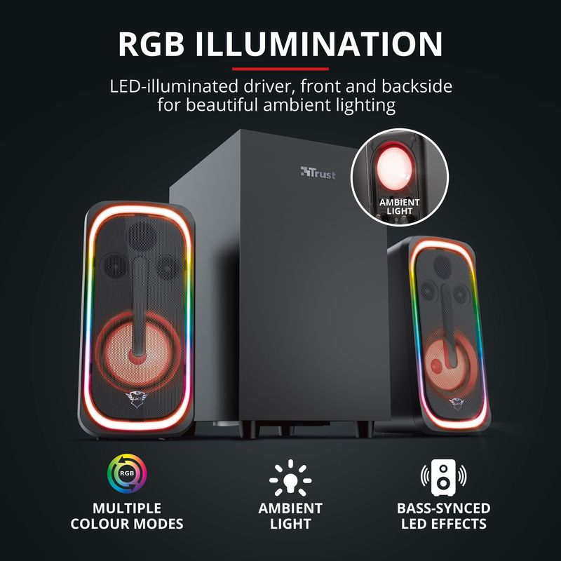 GXT 635 Rumax 2.1 RGB Speaker set 80W
