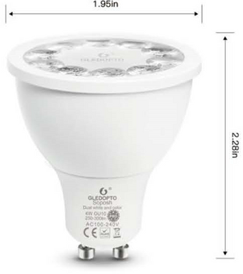 Flerfärgad GU10 spotlight - 4W