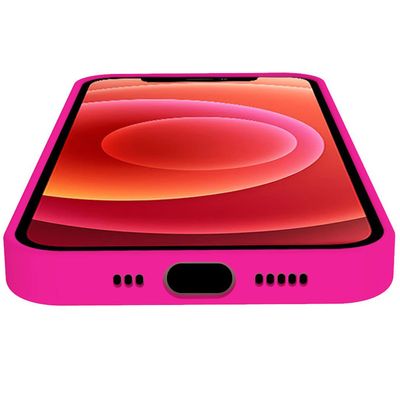 Cromo Soft rubber case iPhone 13 Fluo Pink