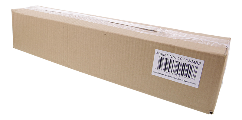 DELTACO 19" Vertikalt väggfäste, 2U, max 60kg, stålkonstruktion, svart