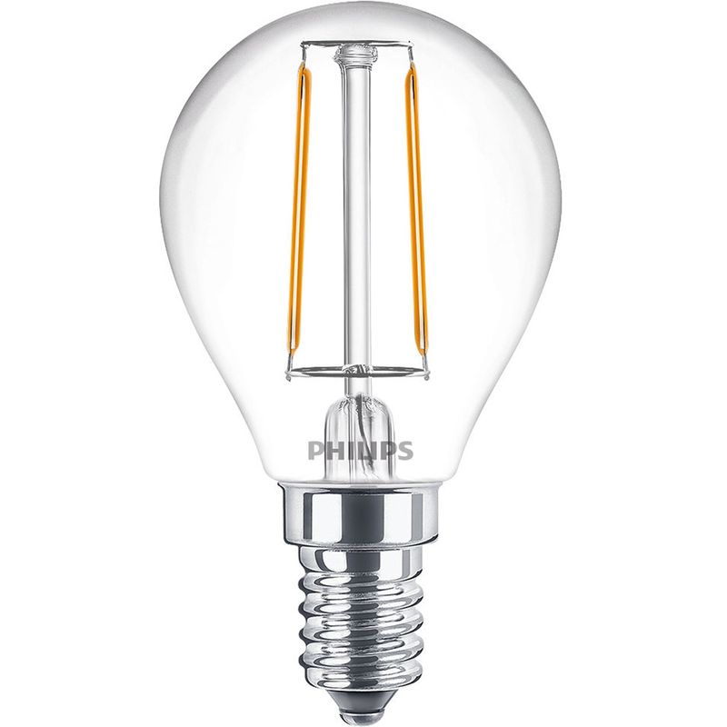 2-pack LED E14 Klot 2W (25W) Klar 250lm