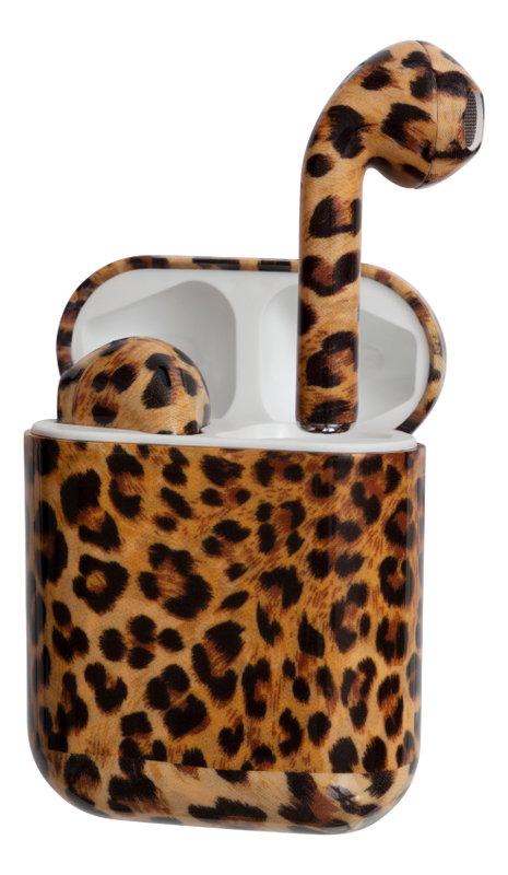 Hörlurar TWS Earbuds, leopard