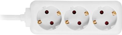 Power strip 1.5m 3xCEE 7/4 1xCEE 7/7, white