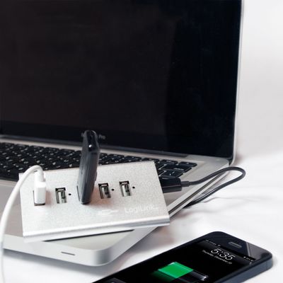 USB 2.0-hub 4+1 fast charge