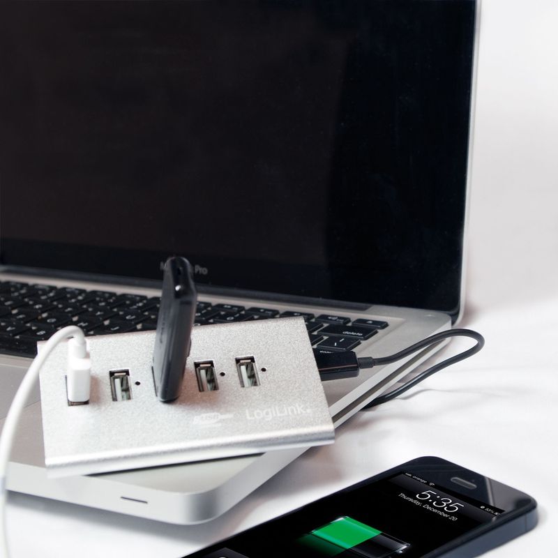 USB 2.0-hub 4+1 fast charge