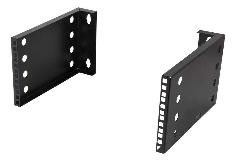 DELTACO 10"-19" wall rack with adjustable width, 4U, 25kg load capacity