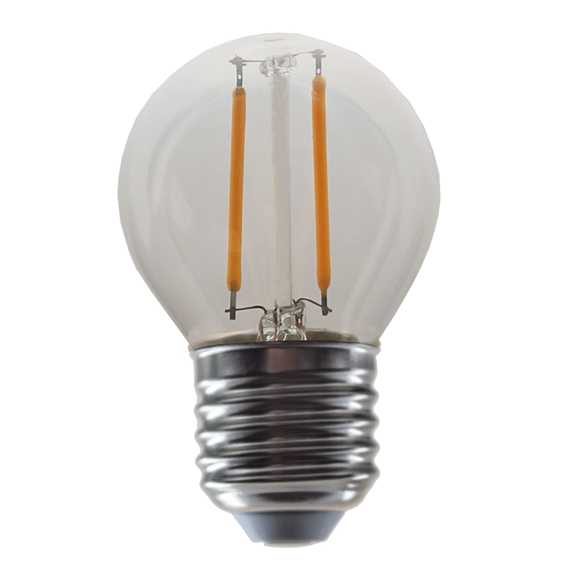 LED lampa Filament E27, G45, 2,2W, 250 lm