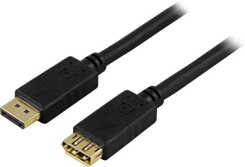 DisplayPort extension cable 1m, 20-pin m - f, black