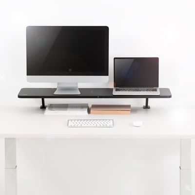 Monitorhylla 1000x260mm Svart