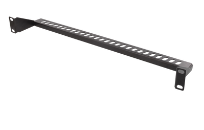 DELTACO Kabelstöd för 19" montering, 1U, svart