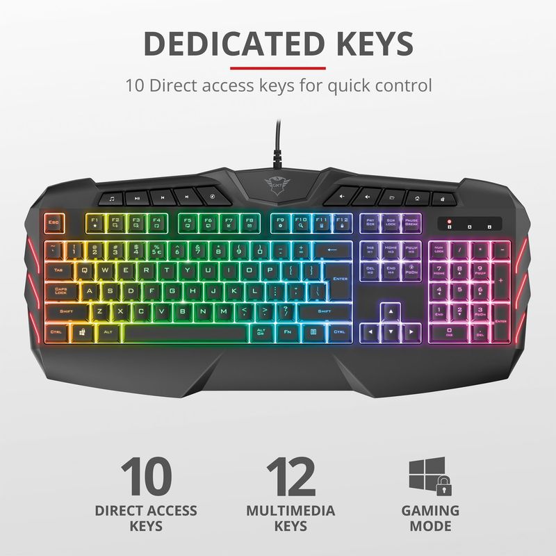 GXT 881 Odyss Semi-mechanical Keyboard Nordis