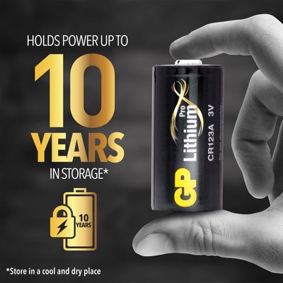 CR123A Lithiumbatteri 4-pack