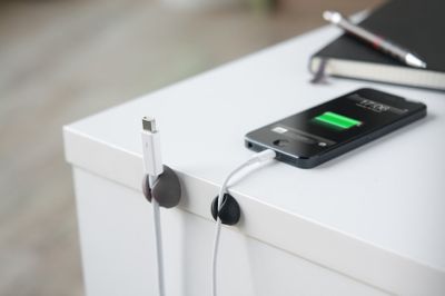 Bluelounge CableDrop Mini - Självhäftande hållare för sladdar 9-pack