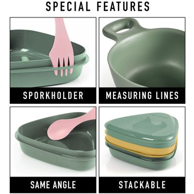 Outdoor MealKit 8pcs
Color: Sandy Green