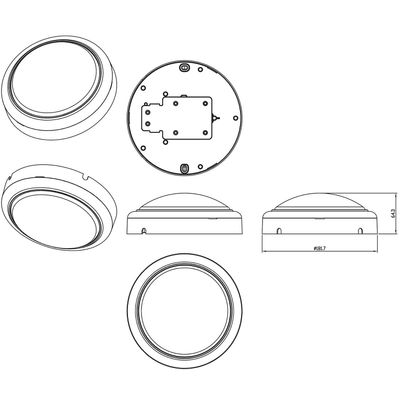 ProjectLine Vägglampa 15W 1400lm IP54