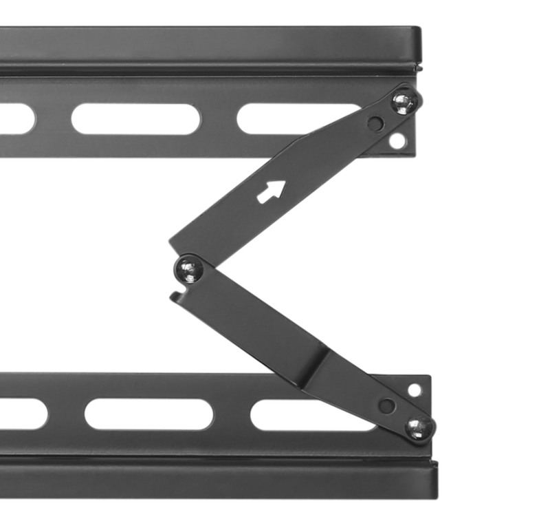 DELTACO Office, heavy-duty fixed foldable, 32"-70", 70kg, 75x75-400x400.