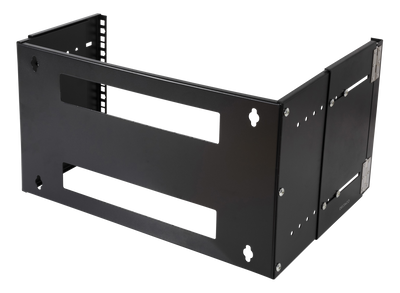 DELTACO 19" wall mount rack with adjustable depth, 6U, 35kg load