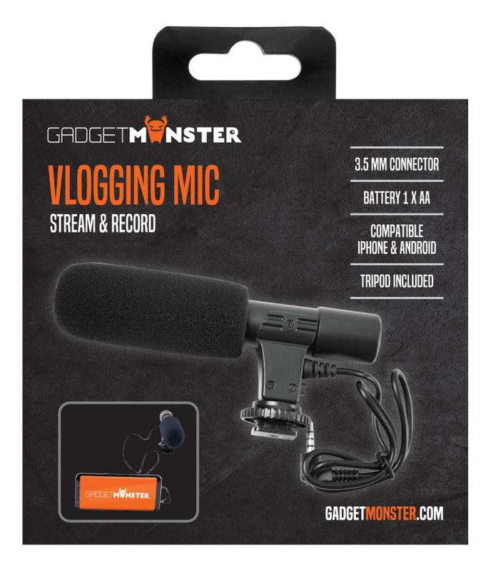 Vlogg mikrofon för mobil eller kamera