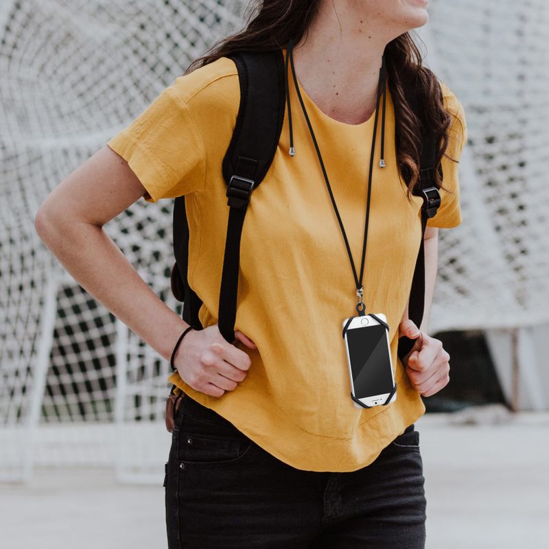 Mobilhalsband för smartphone max 6,7" Svart