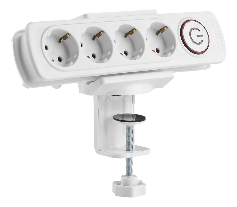 DELTACO Office, Clamp-On Power Strip Holder