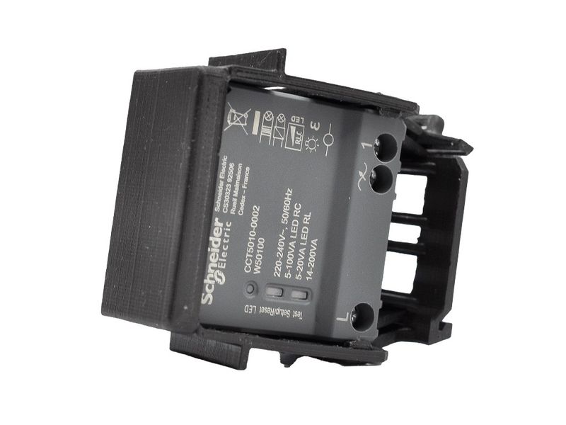 DIN-Adapter för Wiser relä/dimmer-puckar