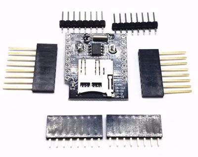 WIFI D1 mini - Data logger shield for D1 mini with RTC and MicroSD