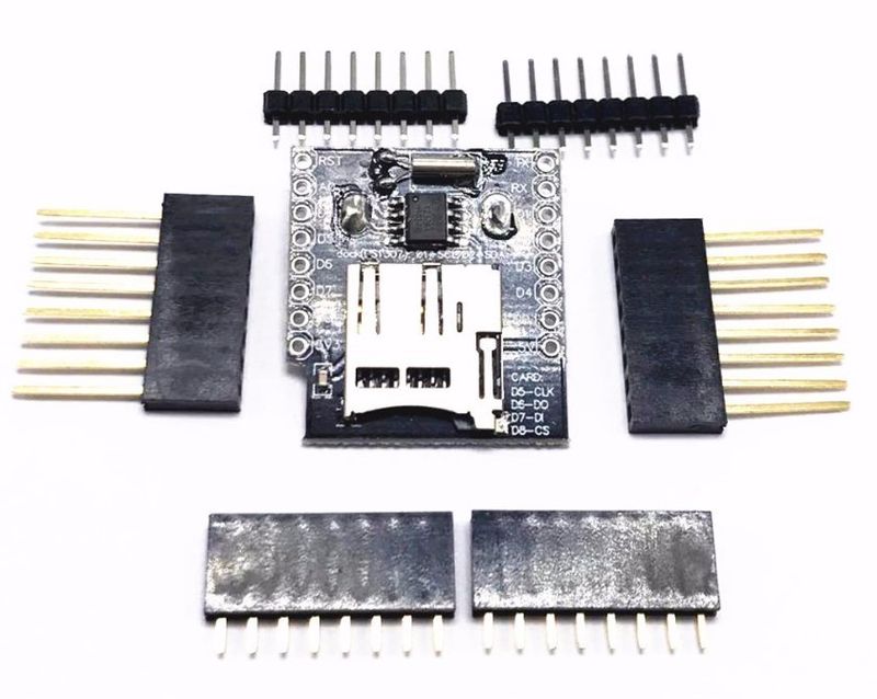 WIFI D1 mini - Data logger shield for D1 mini with RTC and MicroSD