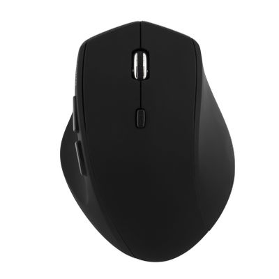 DELTACO trådlös optisk mus, 6 knappar med scroll, 1600 DPI, svart